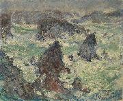 Claude Monet Tempete sur les Cotes de Belle lle Spain oil painting artist